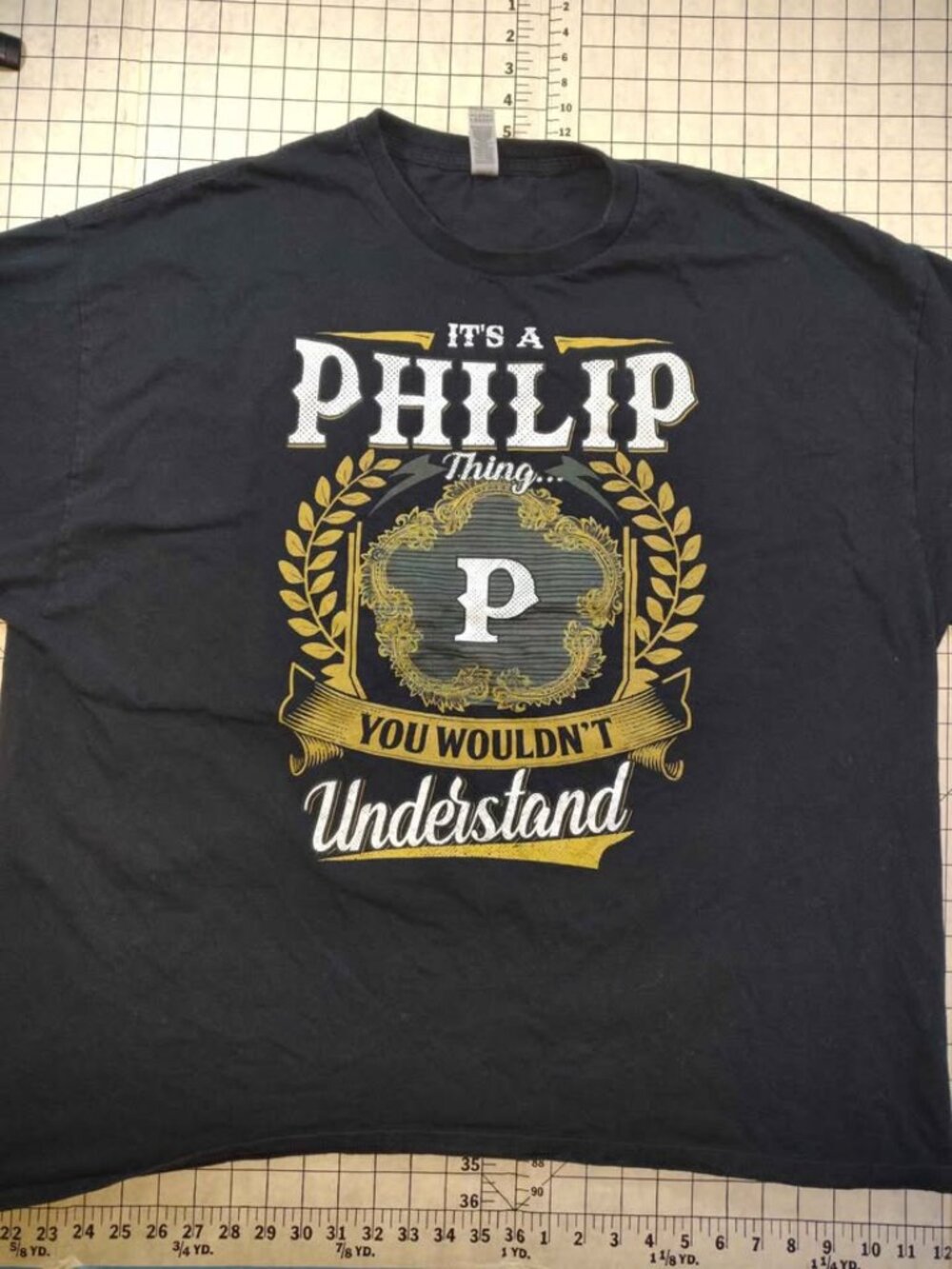 Men's Gildan Black Graphic T-Shirt 3XL